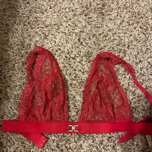 Victoria’s Secret Elegant Red Lace Bralette
